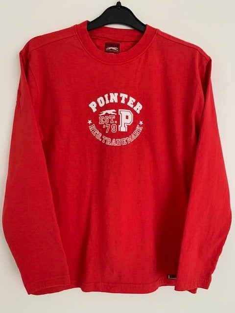 POINTER shirt-rood-maat152, Jongen of Meisje, Ophalen of Verzenden, Zo goed als nieuw, Pointer