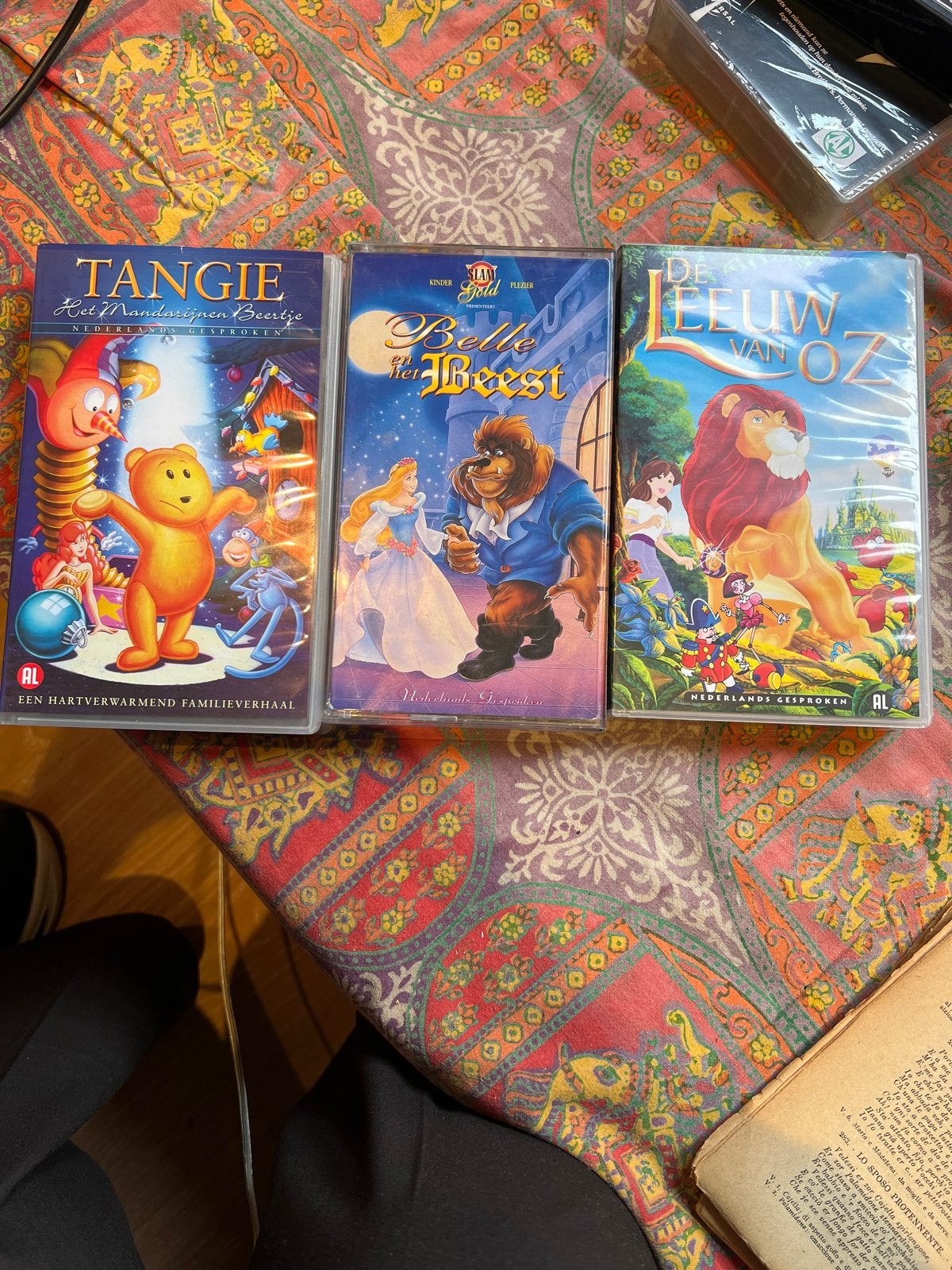 Kinderfilms op VHS: Tangie, Belle en het Beest, De Leeuw van, Gebruikt, Alle leeftijden, Kinderprogramma of -film, VHS