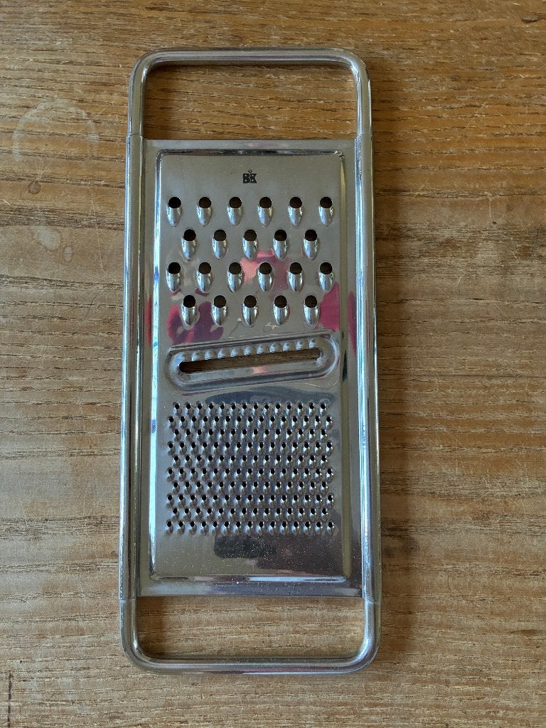 BK rvs 3-in-1 universele handrasp rasp zgan, Overige typen, Zilver, Ophalen of Verzenden, Zo goed als nieuw