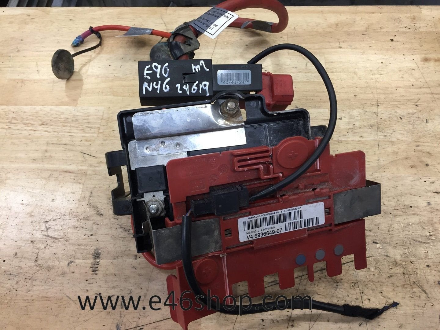 Accu plus klem BMW E90 E91 318i N46 MOTOR OE 6938489, Gebruikt, -, -, Ophalen of Verzenden