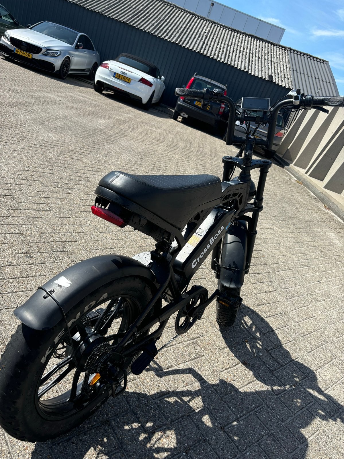 CrossBoss E-bike Fatbike - Zo goed als nieuw, Fietsen en Brommers, Elektrische fietsen, Zo goed als nieuw, 51 tot 55 cm, 50 km per accu of meer