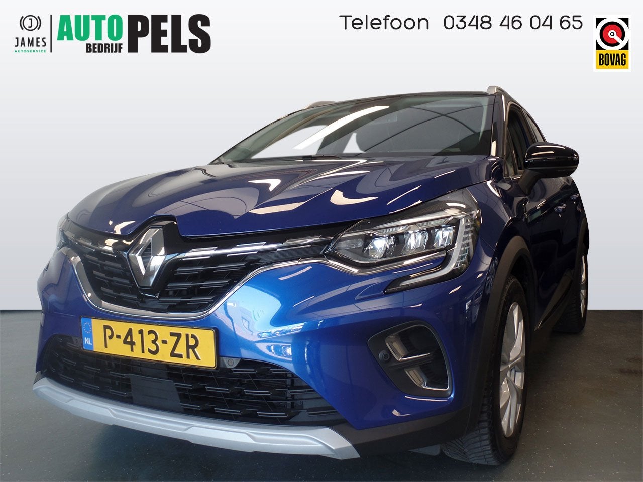 Renault Captur Automaat 1.6 E-Tech Plug-in Hybrid 160 Intens, 77 km/l, Gebruikt, 4 cilinders, Blauw