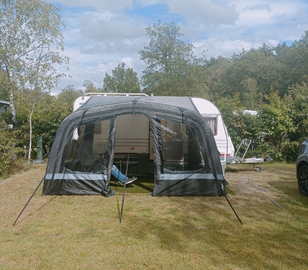 Easy Air voortent caravan met pomp enevt de  lampjes, Caravans en Kamperen, Ophalen, Nieuw, Overige merken