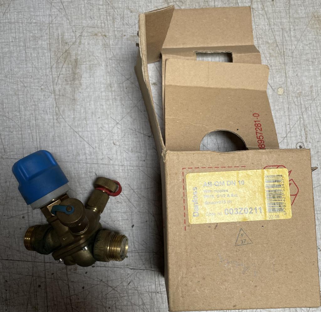 Danfoss Drukgecompenseerde Regelafsluiter (incl. testplug), Hobby en Vrije tijd, Ophalen of Verzenden, Gebruikt