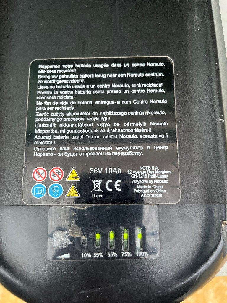 Elektrische vouwfiets Wayscral W201-24V 10Ah accu en oplader, Gebruikt