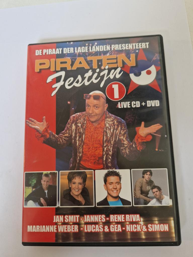 Piraten Festijn 1 Live CD + DVD met Jan Smit, Nick & Simon, Alle leeftijden, Ophalen of Verzenden, Muziek en Concerten
