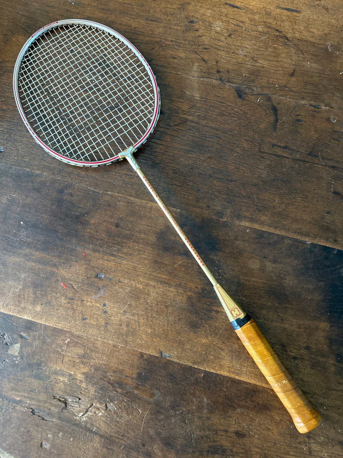 Vintage Yonex badmintonracket - G4-UXL - All Carbon Graphite, Ophalen of Verzenden, Zo goed als nieuw, Racket(s)