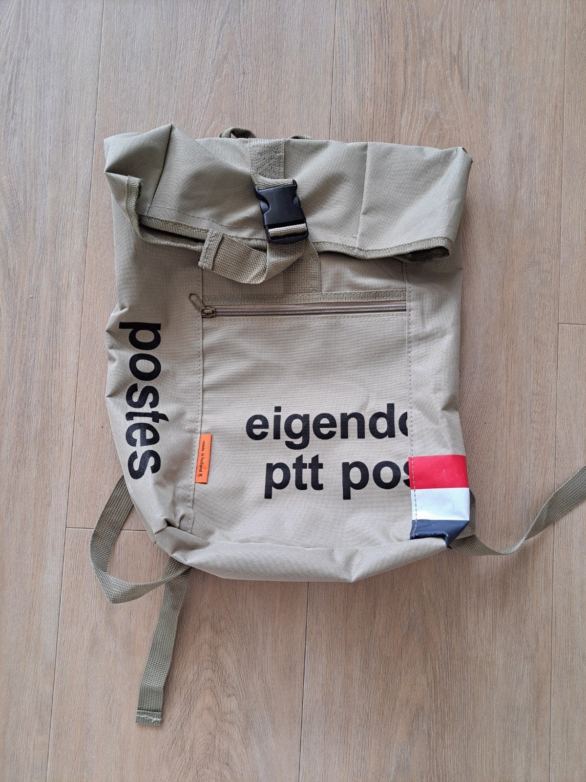 Unieke PTT Post rugzak - 'made in Holland', 25 tot 40 cm, Ophalen of Verzenden, Zo goed als nieuw, Waterdicht