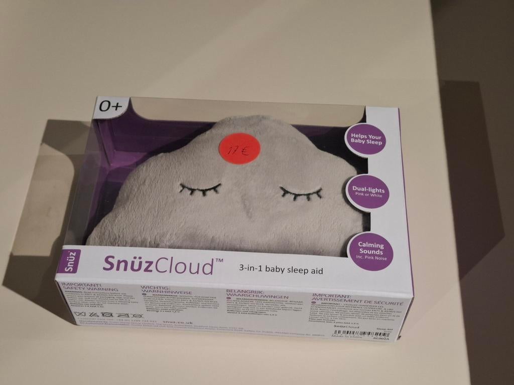 SnuzCloud Slaaphulp Knuffel Grey, Ophalen, Nieuw, Stof, Minder dan 50 cm