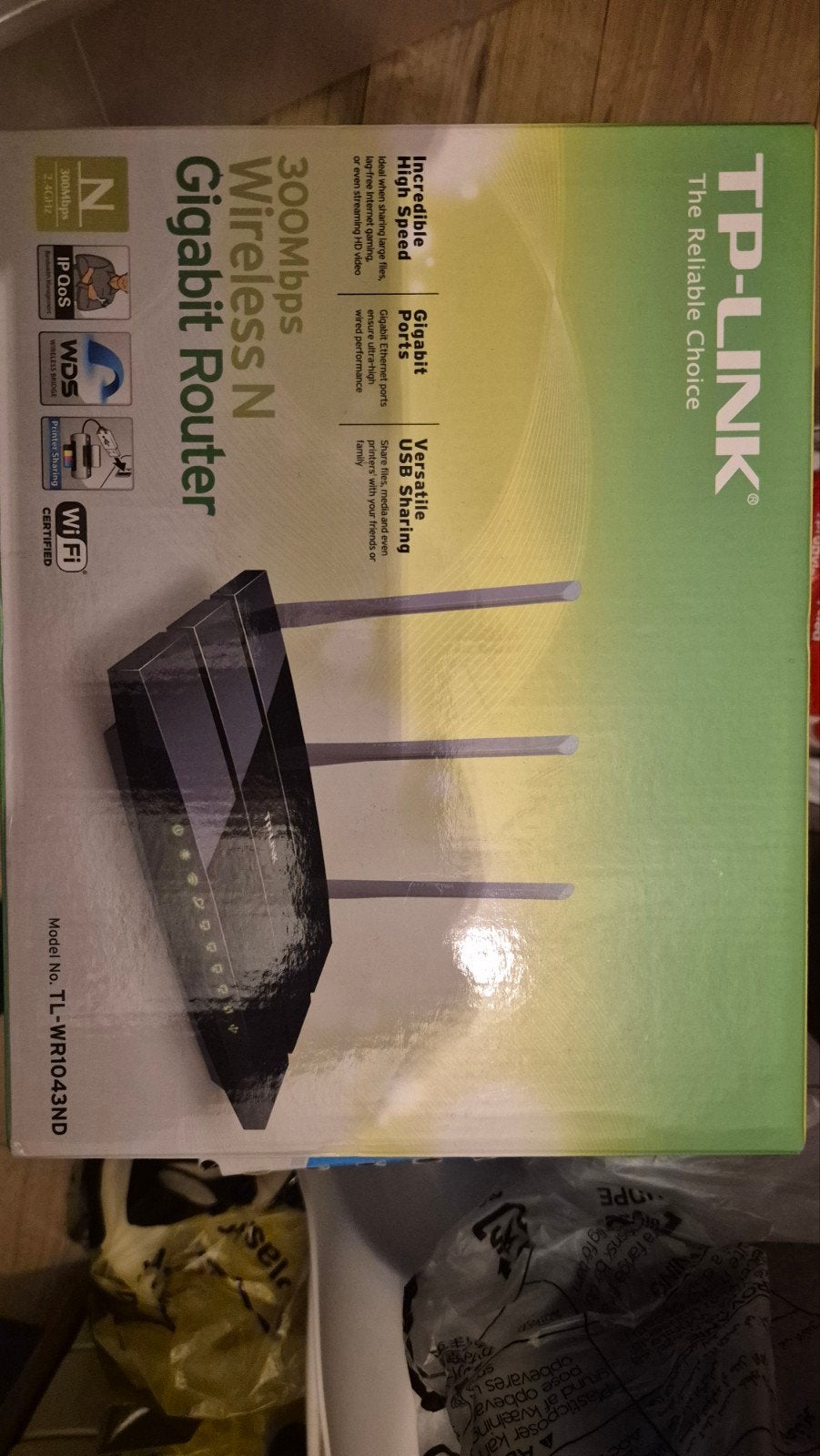 TP-Link TL-WR1043ND N300 Gigabit Router, Ophalen of Verzenden, Zo goed als nieuw, Router, TP-Link