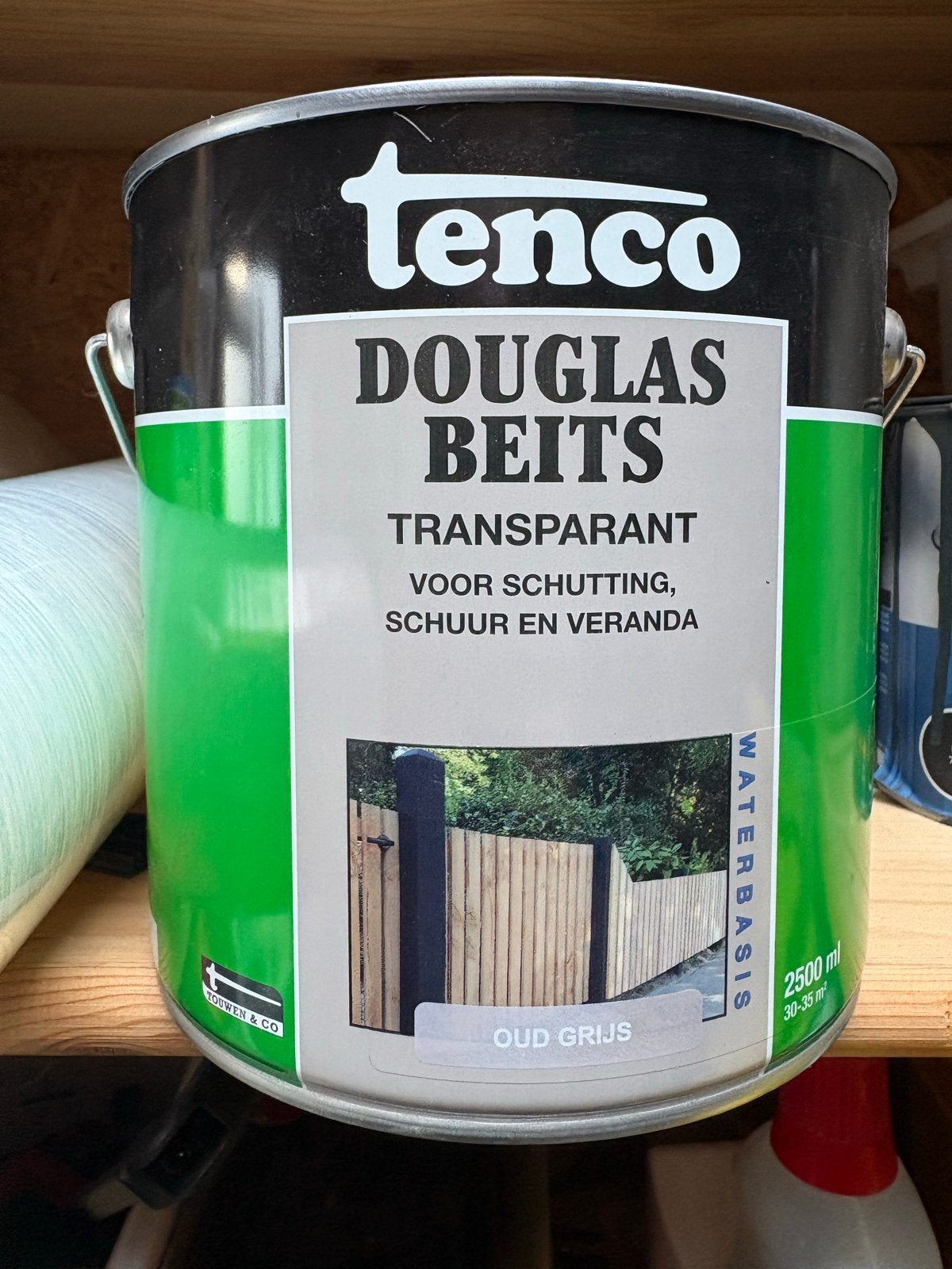 Tenco Douglas Beits Oud Grijs - Nauwelijks gebruikt, Beits, Ophalen of Verzenden, Zo goed als nieuw, Grijs