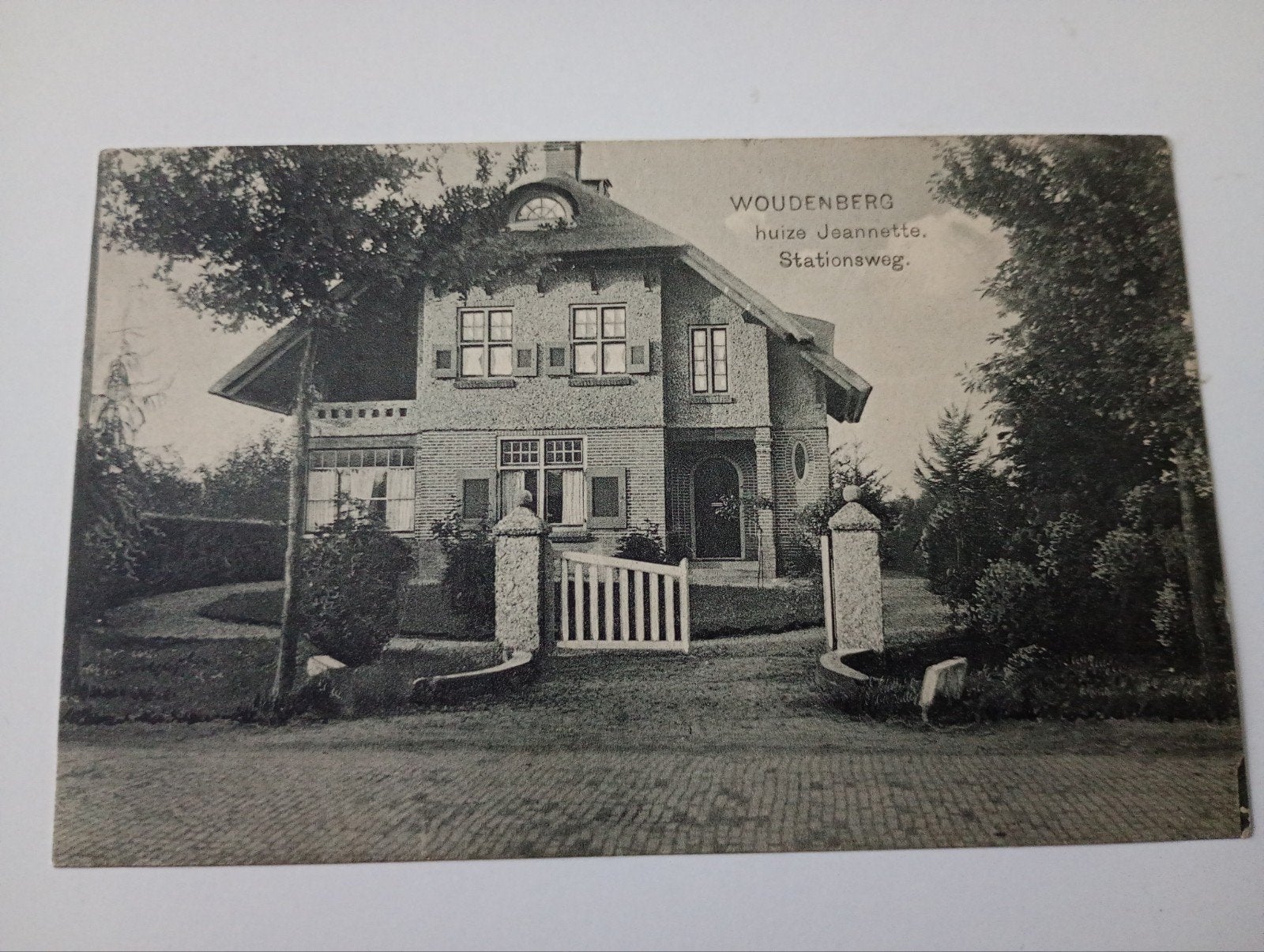 Woudenberg Stationsweg Huize Jeannette, Ophalen of Verzenden, Voor 1920, Ongelopen, Utrecht