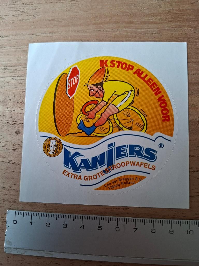 Sticker Kanjers stroopwafel, Verzamelen, Ophalen of Verzenden, Zo goed als nieuw, Merk