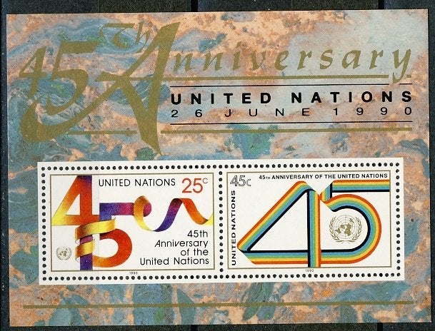 UNO New York Blok 11 1990 postfris, Ophalen of Verzenden, Postfris, Noord-Amerika
