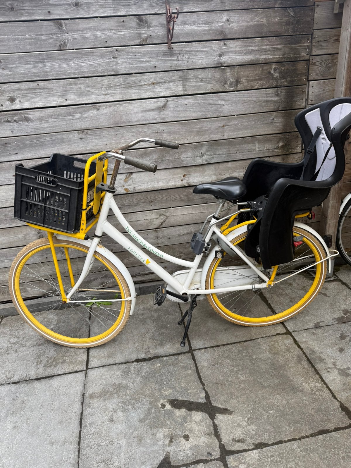 Oma fiets, Terugtraprem, Gebruikt, Dubbele standaard, 1 zitje