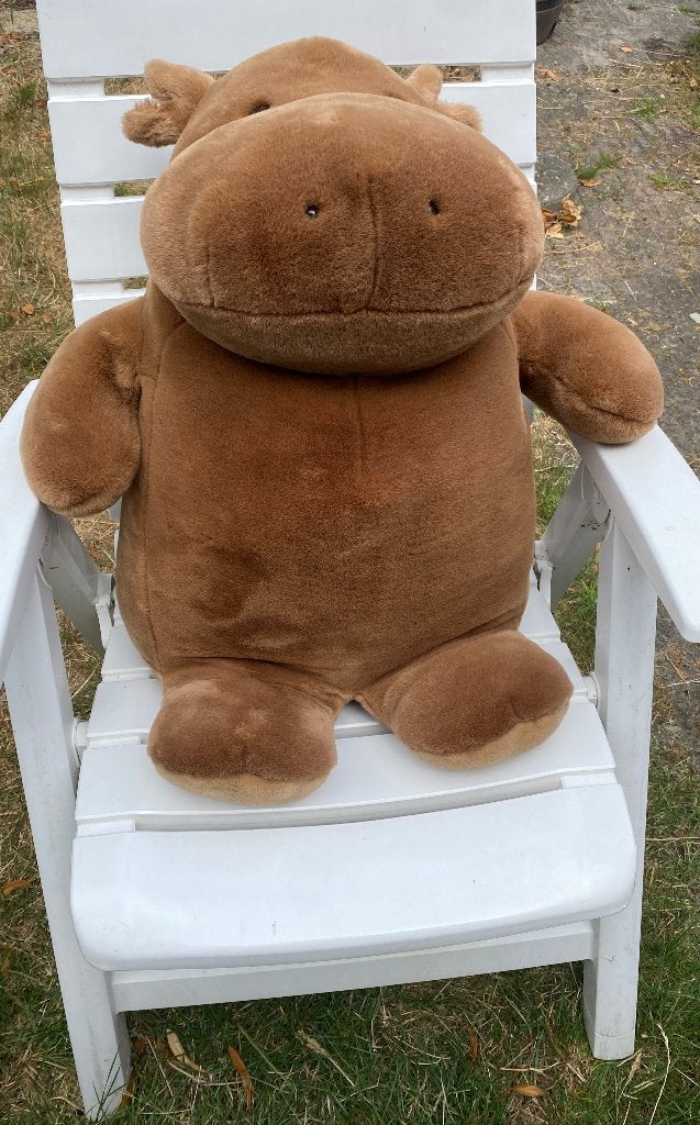 nijlpaard knuffel bijenkorf 56cm, Ophalen, Overige merken, Overige karakters, Overige typen