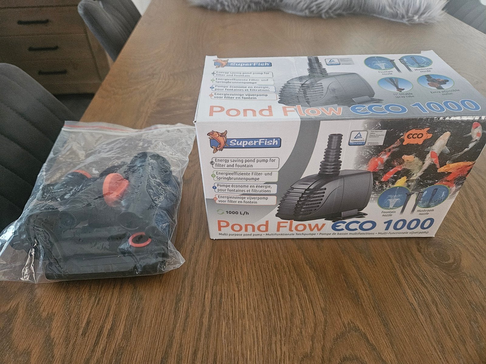 Vijverpomp Pond Flow Eco 1000 - Zo goed als nieuw, Ophalen of Verzenden, Zo goed als nieuw, Vijverpomp