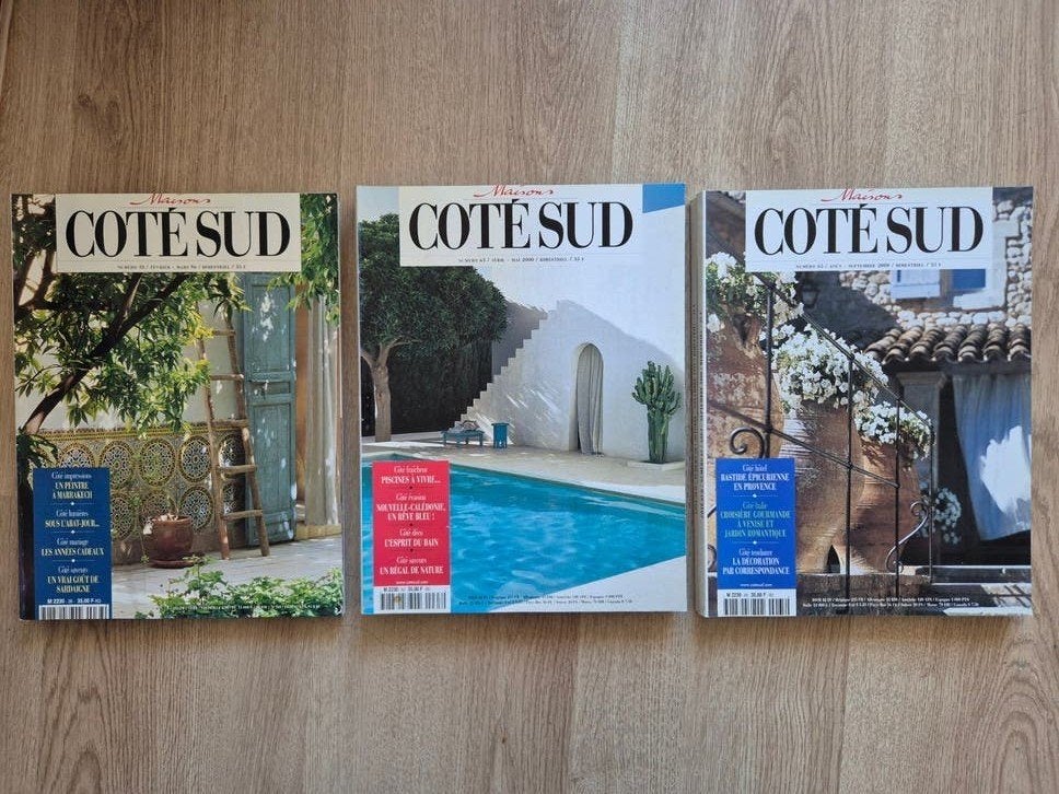 Partij 6x Vintage Maisons Côté Sud magazines (90s / 00s)
Bes, Ophalen of Verzenden, Gelezen