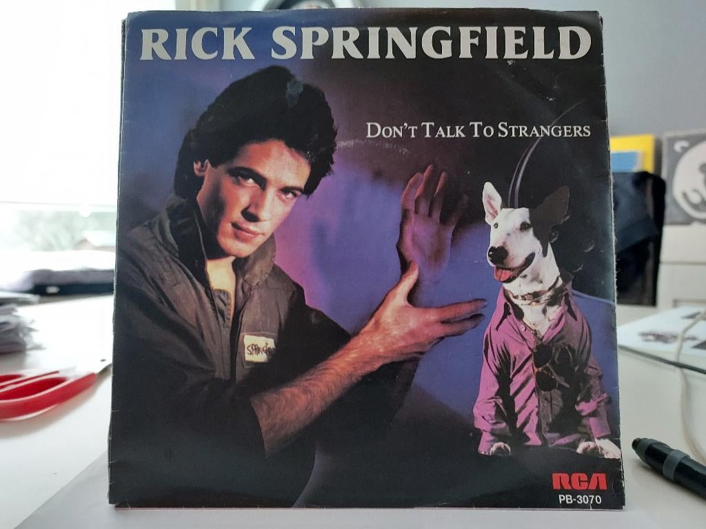 7" Single Rick Springfield - Don't Talk To Strangers / Tonig, Gebruikt, Verzenden, 7 inch, Pop