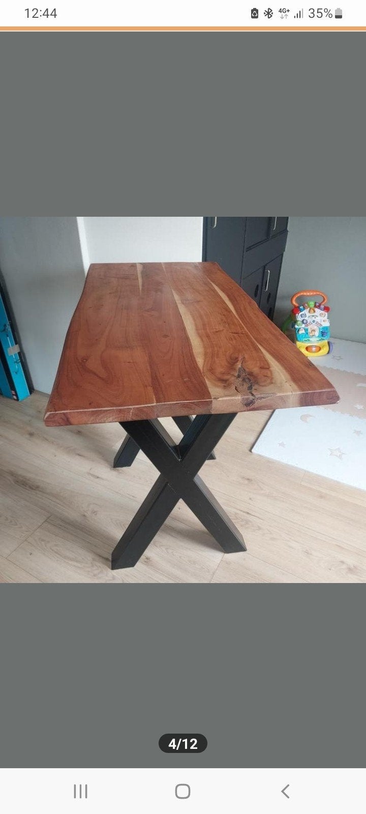 Hele mooie bar tafel met 4 krukken in hoogte vertelbaar, Ophalen, 100 tot 150 cm, 50 tot 100 cm, Metaal