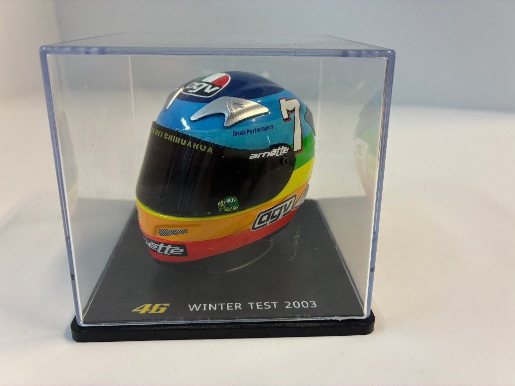 79717: Helm - MotoGP - Valentino Rossi - Winter test 2003, Overige typen, Zo goed als nieuw, Bachsatztstr. 54 D 72131 Ofterdingen, Germany