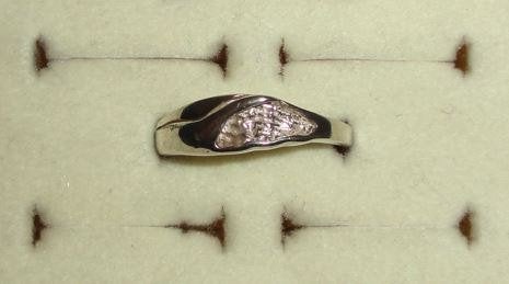 Ring 835 zilver fantasie, Nieuw, Ophalen of Verzenden, 17 tot 18, Dame