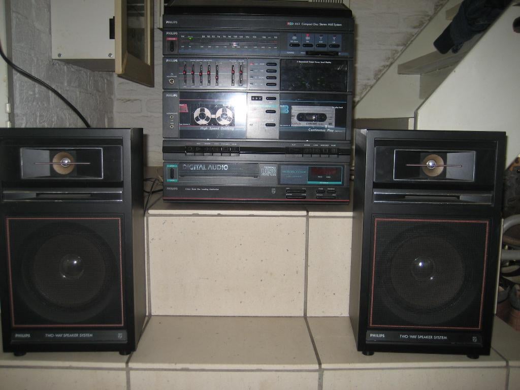 philips fcd 463 stereo set toren compleet, Audio, Tv en Foto, Stereo-sets, Ophalen, Gebruikt, Tuner of Radio, Philips