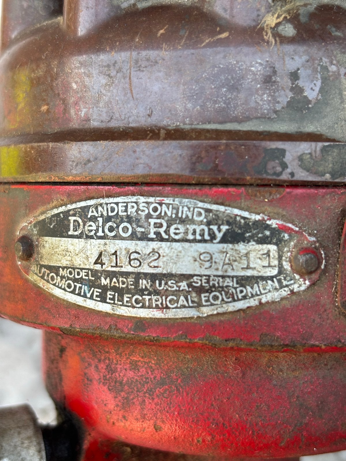 Delco-Remy Dynamo 4162 9A 11 - Oud Model, Auto-onderdelen, Ophalen of Verzenden, Gebruikt, Amerikaanse onderdelen