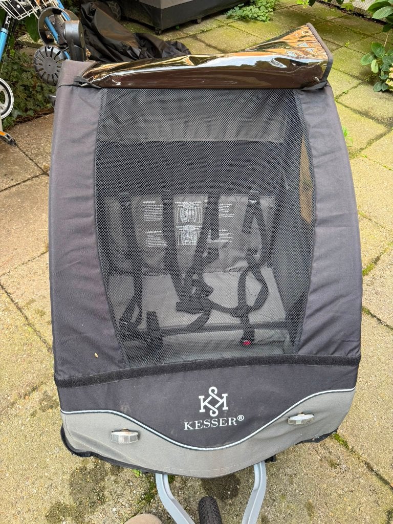 Kids Bike Trailer / Stroller – Very Good Condition, Ophalen of Verzenden, Zo goed als nieuw, Kinderkar, Vering