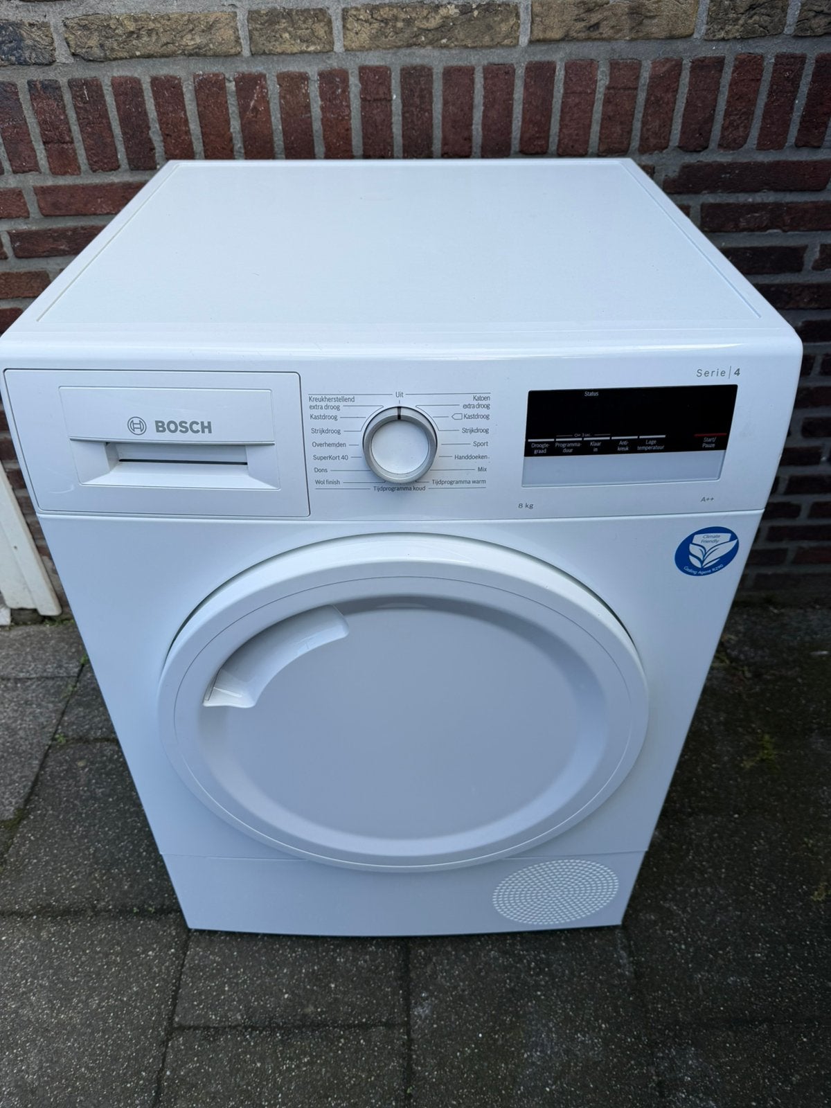 Bosch 8KG Warmtepomp Droger, Witgoed en Apparatuur, Ophalen, Overige typen, 8 tot 10 kg, Zo goed als nieuw