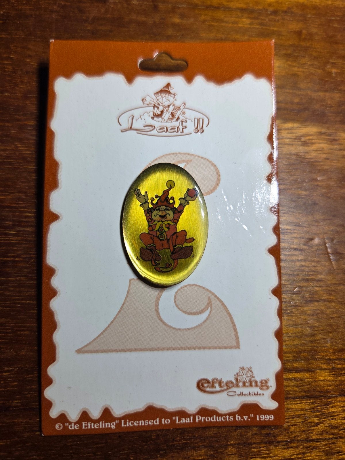 Efteling Laaf Pin 1999 - Zeldzaam Verzamelobject, Verzamelen, Efteling, Zo goed als nieuw, Beeldje of Poppetje, Ophalen of Verzenden