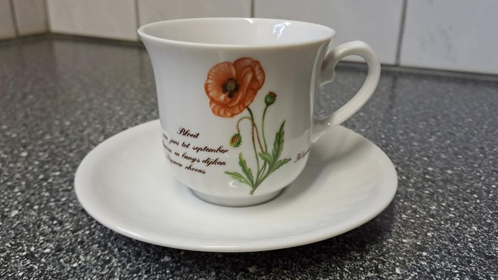 Prachtig theeservies van Exclusief Libelle Porselein, Ophalen of Verzenden