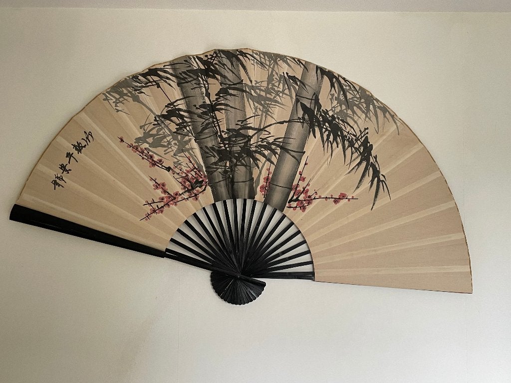 Chinese waaier, 165 cm, Gebruikt, Oosters, Wandhanger