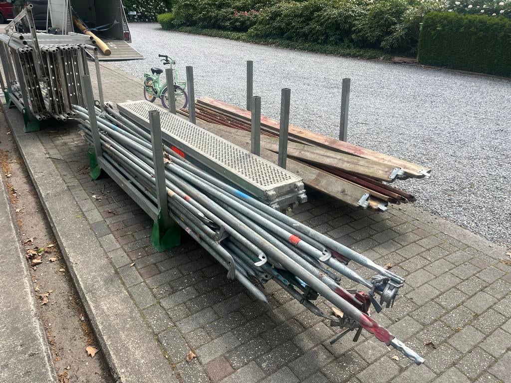 Complete Steiger Set - Diverse Maten en Types, Ophalen of Verzenden, Gebruikt, Rolsteiger of Kamersteiger, 5 meter of hoger