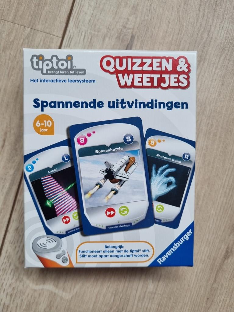 Tiptoi Quizzen & Weetjes: Spannende uitvindingen (als nieuw), Kinderen en Baby's, Speelgoed | Educatief en Creatief, Ophalen of Verzenden