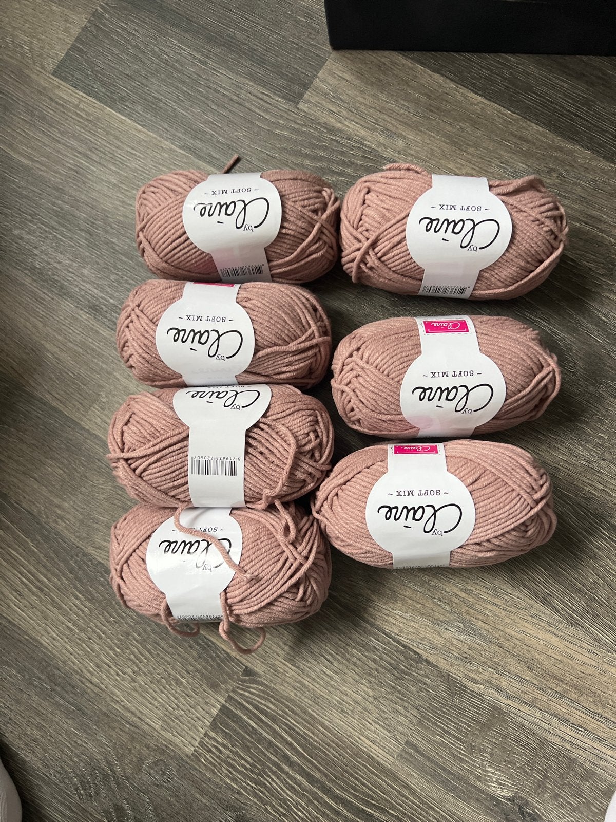 6 bollen By Claire Soft Mix Vintage Pink garen, Ophalen of Verzenden, Nieuw, Breien of Haken, Wol of Garen