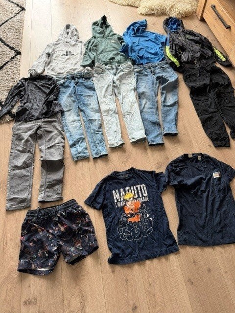 Kinderkleding maat 140: hoodie / jas / shirt / broeken, Kinderen en Baby's, Ophalen of Verzenden, Gebruikt, Jongen, Overige typen
