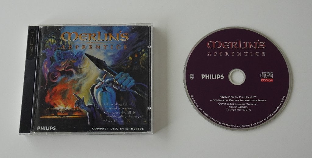 Merlin's Apprentice compleet voor Philips CD-i, Spelcomputers en Games, 1 speler, Ophalen, Zo goed als nieuw, Vanaf 3 jaar