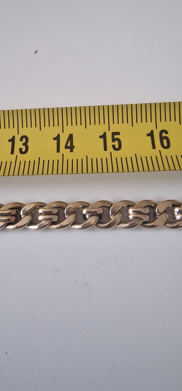 Titel:Prachtige Zilgold Gourmet Armband 14k Goud/925 zilver, Ophalen, Zo goed als nieuw, Goud, Goud