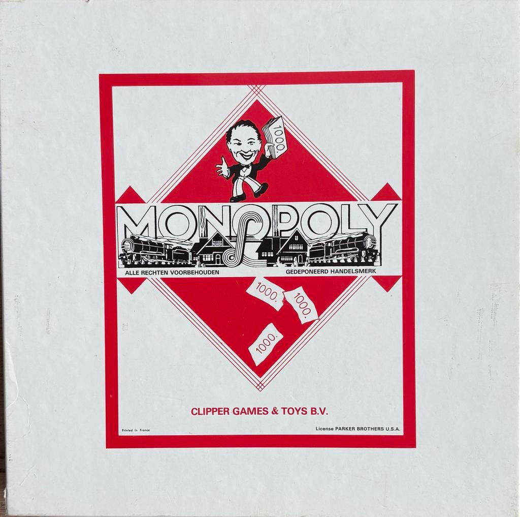 Monopoly Bordspel - Clipper Games & Toys B.V., Drie of vier spelers, Ophalen, Gebruikt