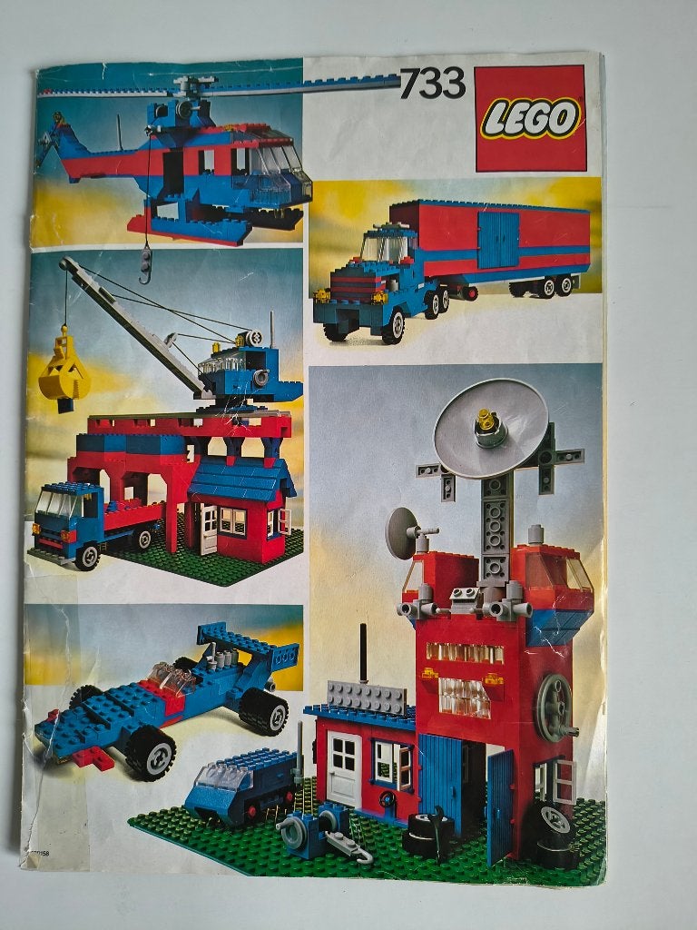 Vintage LEGO-set 733 (Universal Building Set), 1980, Inclusief instructies, Gebruikt, Lego, Ophalen of Verzenden