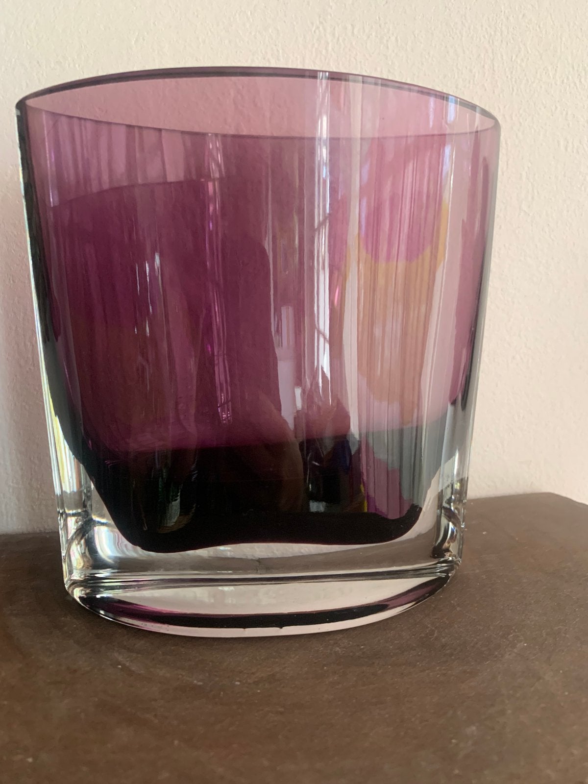Krosno Amethyst vaas design amethist vintage paars, Antiek en Kunst, Antiek | Glas en Kristal, Verzenden