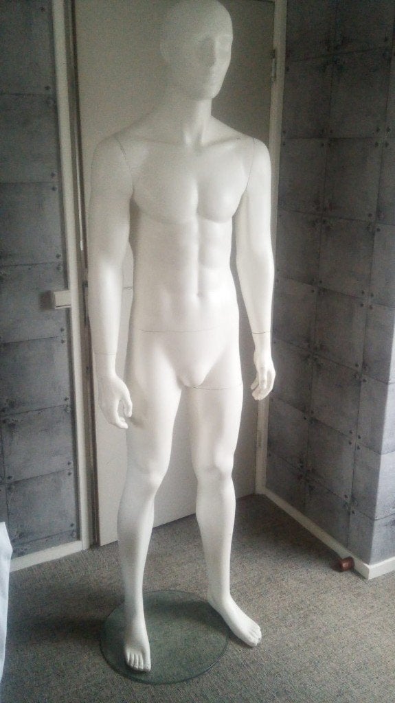 Heren paspop wit 190 cm, Ophalen, Paspop