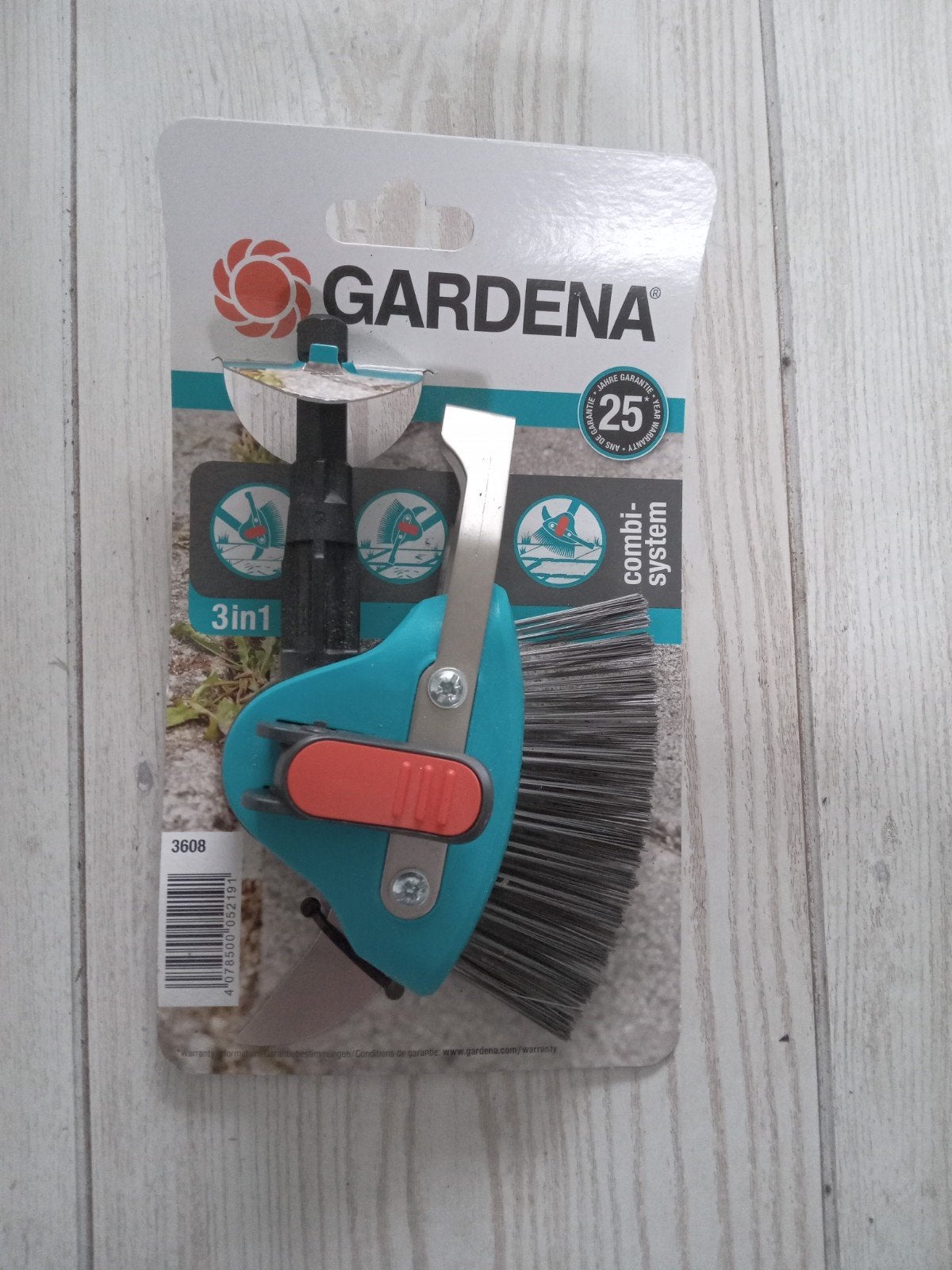 Gardena Combi-System 3-in-1 Voegenborstel en Krabber, Ophalen of Verzenden, Nieuw, Overige soorten, Gardena