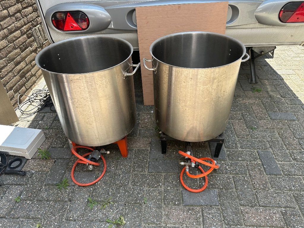 RVS pan 98 liter, Ophalen, Zo goed als nieuw, Rvs, Kookpan