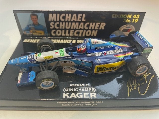 Benetton Renault B195 M. Schumacher Hockenheim GP 1995, Ophalen of Verzenden, Zo goed als nieuw, Auto's