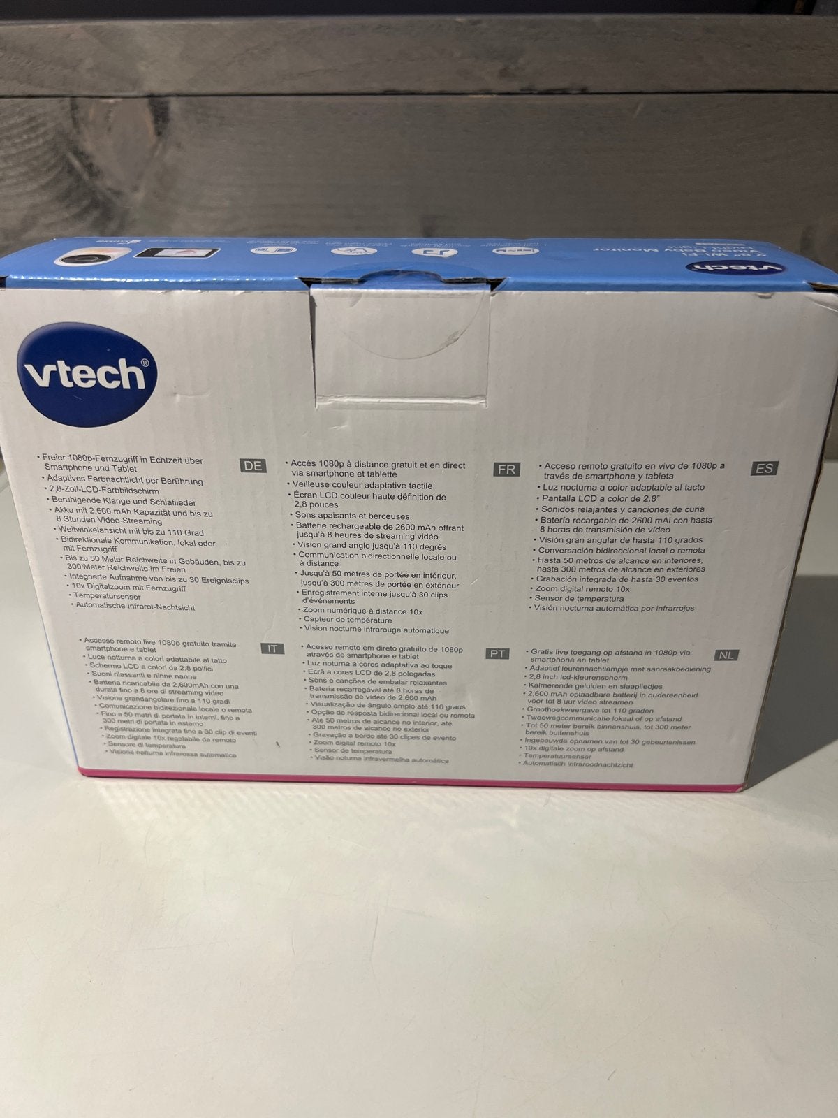 VTech 2.8" Wi-Fi Video Baby Monitor Night Light HM2751, N, Camera, N, Nieuw
