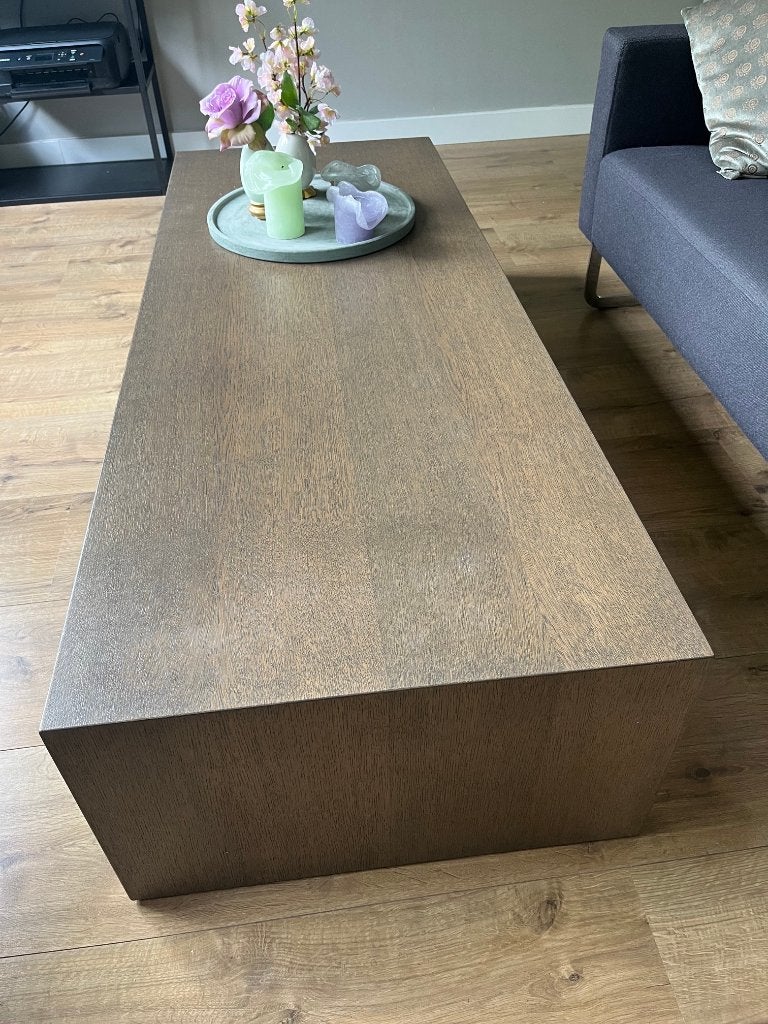 salontafel, Ophalen, 100 tot 150 cm, Eikenhout, 50 tot 100 cm