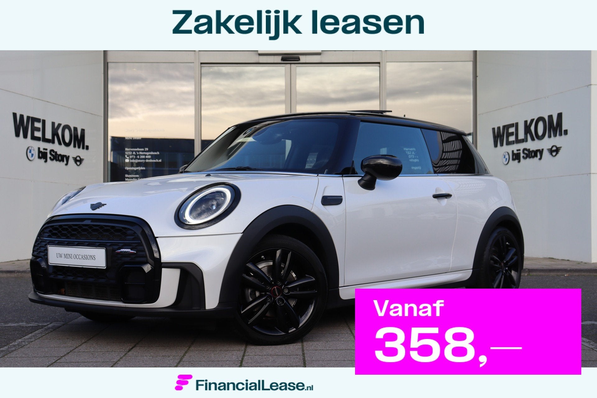 MINI Cooper Hatchback JCW Rockingham GT Automaat / Premium P, Gebruikt, Met garantie (alle), 4 stoelen, Origineel Nederlands