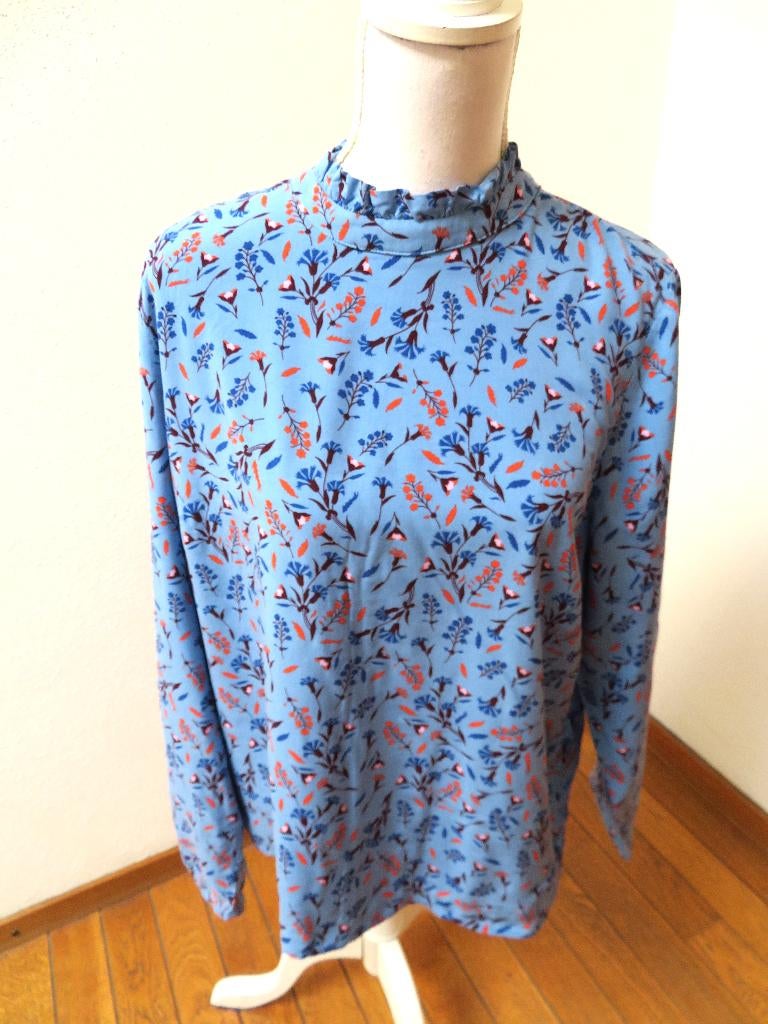 D29 SAINT TROPEZ blouse shirt blauw maat M 38/40, Maat 38/40 (M), Blauw, Nieuw, Ophalen of Verzenden